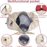 WOLT Gym Bag For Women, Yoga Mat Bag with Shoes Compartment, Wet Pocket and Water Bottle Pocket