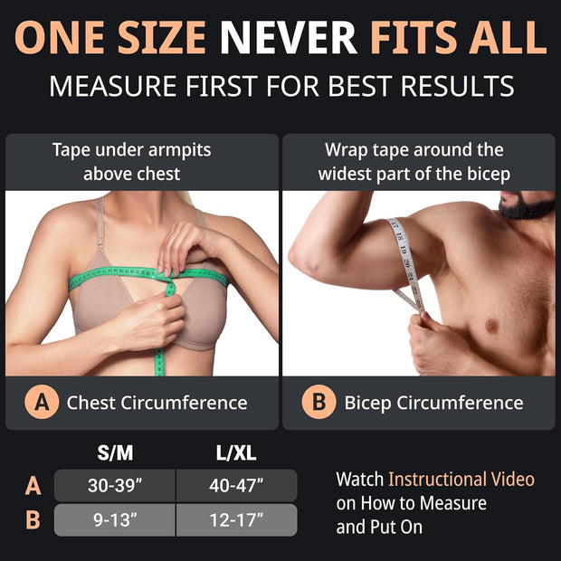 Shoulder Brace - Support & Injury Prevention Brace- Joint Pain Releaser- Shoulder Compression Wrap Strap - Adjustable Injury Accessories for Shoulders - Premium Quality Strap by FIGHTECH (Pink, L-XL)