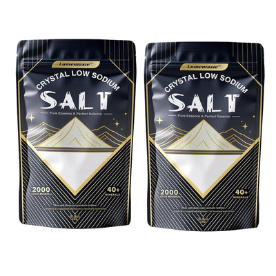 Salt for Pickling, Canning & Cooking | Fine Grain Table Salt with Natural Minerals | For Steak & Baking | Lite Low Sodium Healthy Salt, Resealable 8.8oz (Pack of 2)