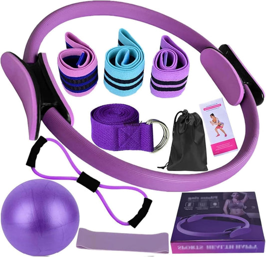 Betters Me Pilates Kit, Pilates Essentials Kit for Women, 11-Piece Portable Fitness Equipment for Core Strength, Stretching & Toning