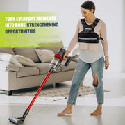 Weighted Vest Adjustable Weights for Women, 6-12 Lbs Weight Vest for Walking with Plus Size Pocket, Ruck Vest with 6 Ironsand Weights & Reflective Strip for Running, Workouts & Strength Training