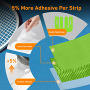 PreCut Kinesiology Tape for Knees, 12PCS Upgraded Waterproof KTQUICK Knee Tape for Knee Pain Relief Pre Cut, Original Cotton Athletic Knee Tape, Waterproof&Hypoallergenic Latex-Free for Sports (Black)