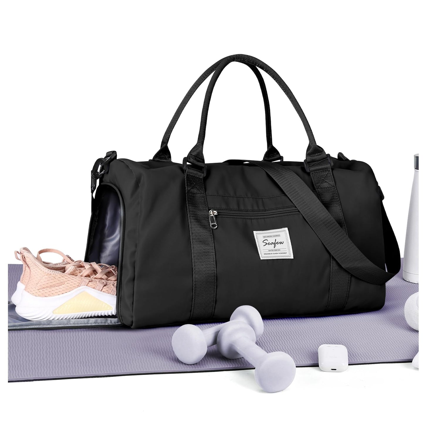 Gym Bag Womens,Travel Duffel Carry on Bag Sport Tote Bag Weekend Overnight Bag