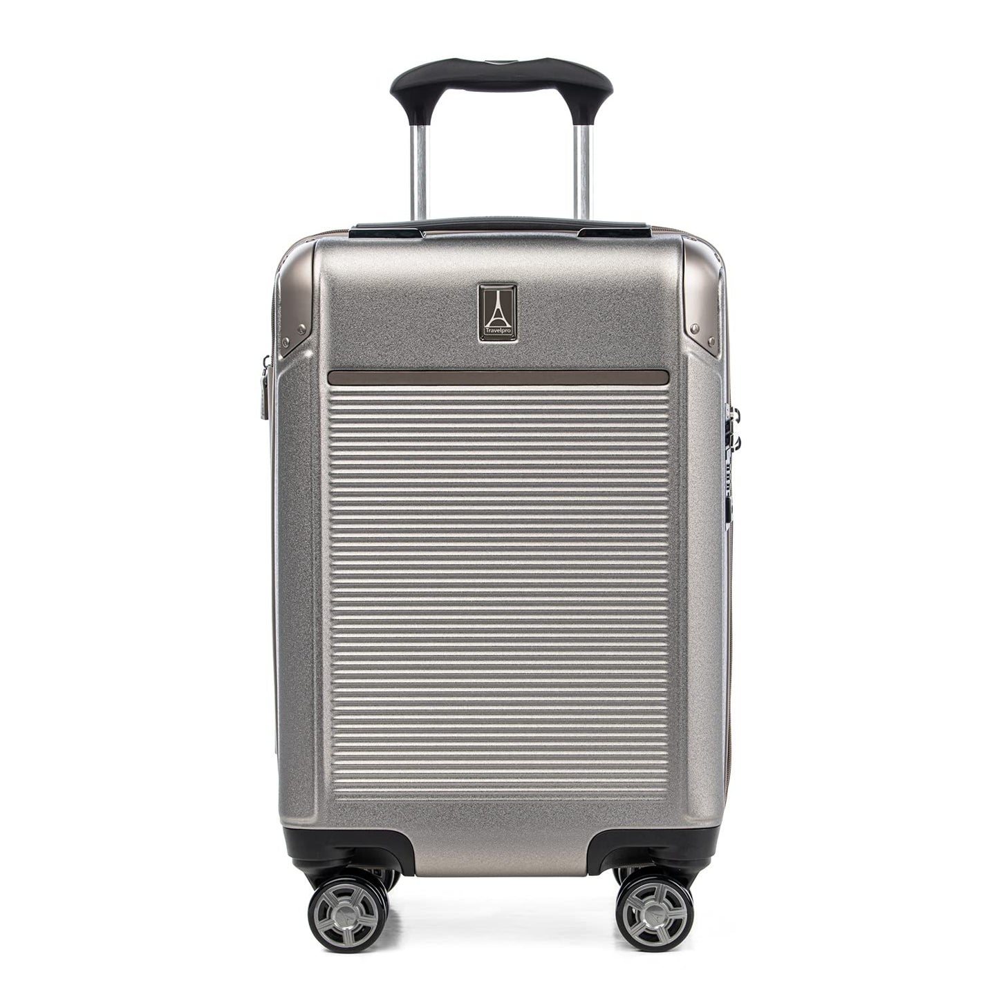 Travelpro Platinum Elite Hardside Expandable Checked Luggage, 8 Wheel Spinner, TSA Lock, Hard Shell Polycarbonate Suitcase, True Navy Blue, Checked Large 28-Inch