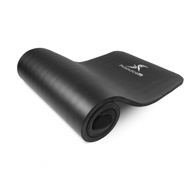 ProsourceFit Extra Thick Yoga and Pilates Mat ½” (13mm), 71-inch Long High Density Exercise Mat with Comfort Foam and Carrying Strap
