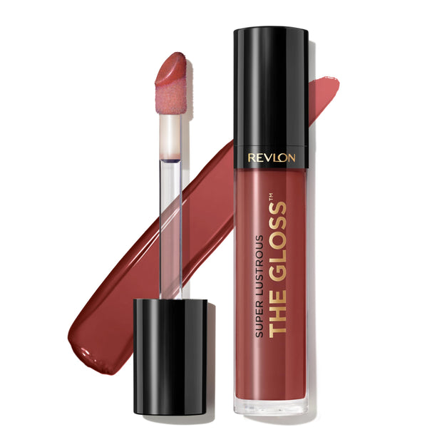 Revlon Super Lustrous Lip Gloss, Non-Sticky, Hydrating, High Shine Finish, 215 Super Natural, 0.13 oz