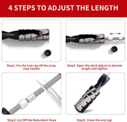 Jump rope, Professional Weighted Jump rope workout, Adjustable Tangle-Free with Ball Bearings Exerciser Jump ropes for Cardio, Endurance Training, Fitness Workouts, Jumping Exercise