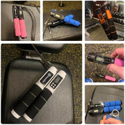 Jump Rope, H Handio Jump Rope with Counter, Workout Jumping Rope with Steel Ball Bearings, Adjustable Length Speed Skipping Rope for Men Women Kids Home Gym, Crossfit, Fitness Exercise