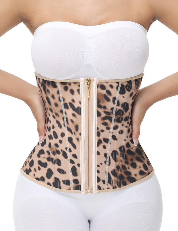 SHAPSHE Waist Trainer for Women Tummy Control Workout Waist Cincher Corset Shapewear Postpartum Body Shaper with Zipper Hook