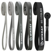 Resistance Bands, Pull Up Bands, Workout Bands for Exercise, Thick Heavy Resistance Band Set with Door Anchor, Elastic Bands for Body Stretching, Crossfit Training at Home/Gym Men & Women Women