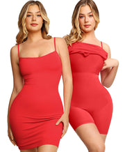 Popilush Summer Dresses for Women 2025 - Club Dress Cocktail Shapewear Mini Dress Spaghetti Straps Dinner Date Night Bodycon