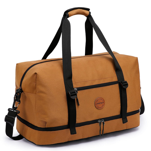 Laripwit Travel Duffle Bag for men 40L Medium Sports Gym Bag with Wet Pocket & Shoes Compartment Weekender Overnight Backpack for Traveling Duffel Bag Backpack for Women, Green