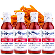 Yo Mama's Foods Keto Hickory BBQ Sauce – (Pack of 3) - Vegan, No Sugar Added, Low Carb, Low Sodium, Gluten Free, Paleo, and Made with Whole Non-GMO Tomatoes!