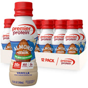 Premier Protein Almondmilk Non-Dairy Protein Shake, 20g Protein, 5g Sugar, 11.5 Fl oz, Coffee, 12 Count