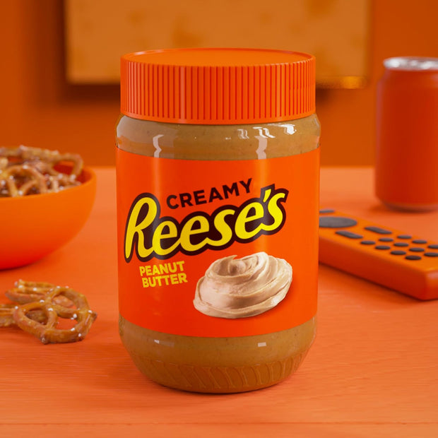 REESE'S Creamy Peanut Butter Spread Jar, 18 oz