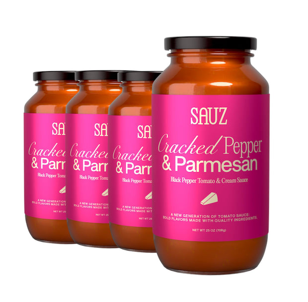 Sauz | Summer Lemon Marinara Pasta Sauce, 25 Oz Jar (4-Pack), Fresh Citrus Zest, Gluten-Free, Non-GMO, Multi-Use Tomato Sauce with Clean Ingredients – Small Batch Fresh Tomato Sauce