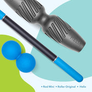 RAD All-in Kit – Foam Roller Set for Whole Body Massage & Myofascial Release – 7-in-1 Kit with Roller Stick, Yoga Block, Massage Balls – Muscle Recovery Tools for Mobility & Flexibility