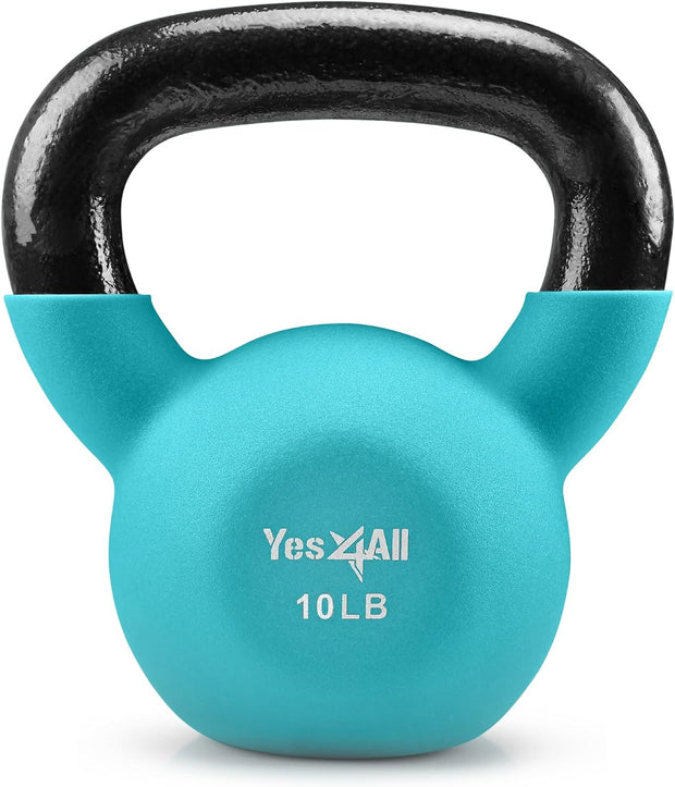Yes4All Kettlebells 5lbs-65lbs & Kettlebell Sets Adjustable Weights, Kettlebell for Weight Training, Home Workout Equipment with Secure Grip for High Rep, Exercise Equipment