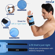 REVIX Wrist Ice Pack Wrap for Carpal Tunnel, Reusable Gel Ice Pack for Hand Relaxation, Cold Compress, Enhancing Comfort and Soothing Fatigue, 1Pack