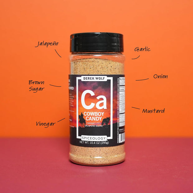 Spiceology – Derek Wolf Cowboy Butter Seasoning – Bold & Buttery Blend with Garlic, Smoked Paprika & Mustard – Perfect for Beef Brisket, Pork Chops, Chicken Thighs & Steak – 10.4 oz