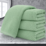 VOOVA & MOVAS Burgundy Towel Set - 100% Cotton | Lightweight | Soft | Quick Dry, 6 Piece Towel Set,2 Large Bath 30"x56", 2 Hand 18"x28", 2 Washcloths 13"x13", Towels Gift Set, Red Towels