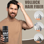 VOLLUCK Hair Fibers for Thinning Hair, Instant Coverage Hair Building Fibers for Women and men, Natural Hair Powder for Conceal Hair Loss 28 g (Dark Brown)