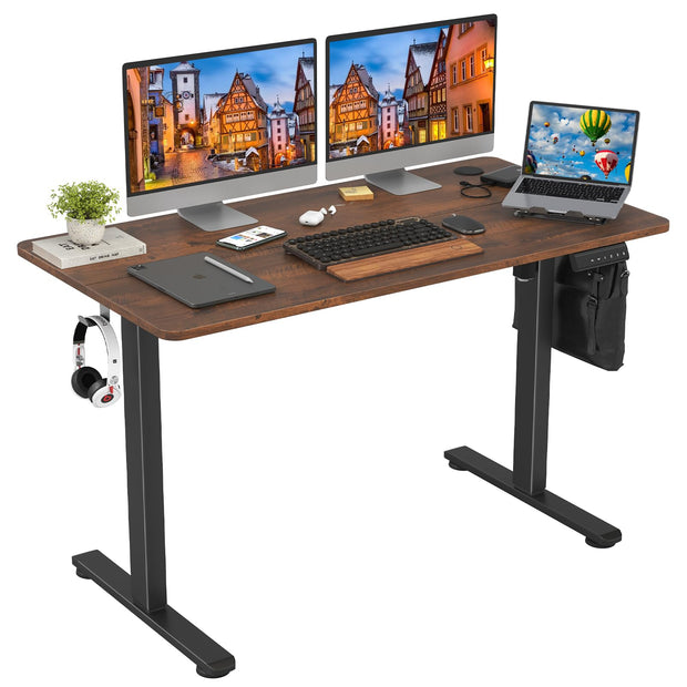 STARY Electric Standing Desk Adjustable Height Sit Stand Home Office Desk with Splice Board