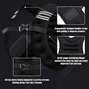 Weighted Vest Men or Women - 5/10/15/20/25/30lbs Weights with Reflective Stripe, Weighted Vest for Workout Equipment for Strength Training Running - Walking Weight Loss