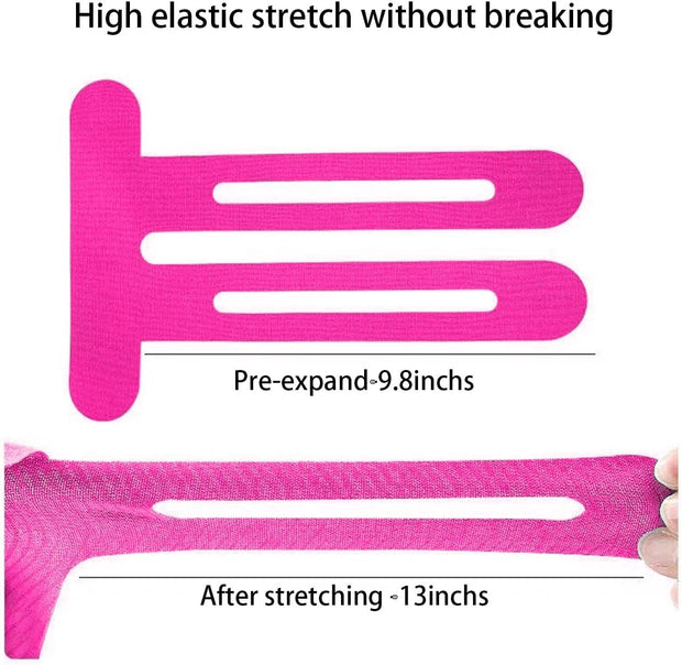 Precut Kinesiology Knee Tape Hypoallergenic Athletic for Knee Pain Knee Tape for Knee Pain Relief Pre Cut Knee Support & Stability, Pain Relief – Breathable