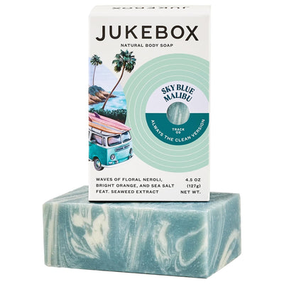 JUKEBOX Soap, Sky Blue Malibu, Natural Bar Soap for Women, Cold Process, Bath Soap with No Harmful Ingredients, Created for All Skin Types, Neroli, Orange, Sea Salt-a Dr. Squatch Brand-4.5oz