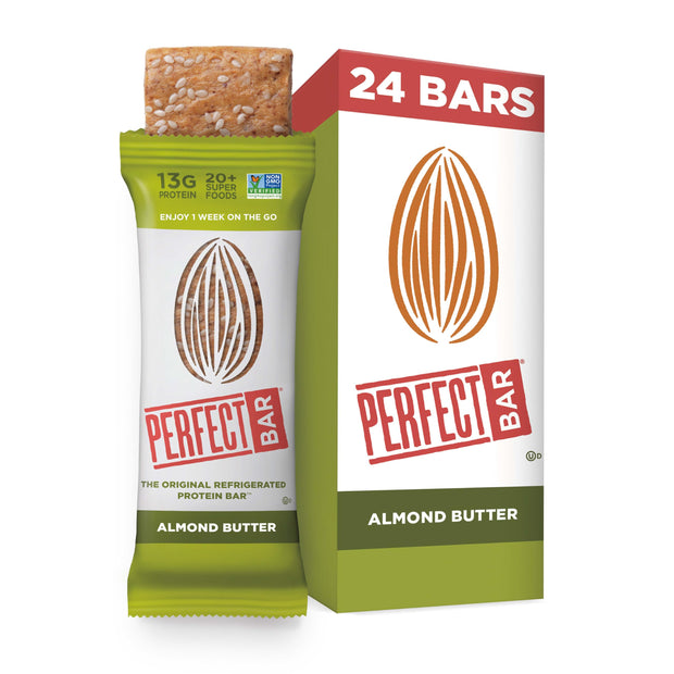 Perfect Bar, Chocolate Chip Cookie Dough Protein Bar, Sports Nutrition Protein Bars, Gluten Free Protein Bars, Soy Free Protein Bars, Non GMO, No Sugar Alcohols, 2.2 Ounce Bar, 24 Count
