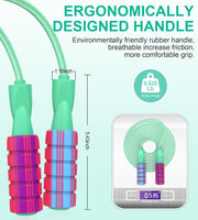 Jump Rope for Women Men, Fitness Jumprope for Women Workout, Adjustable Adult Exercise Skipping Rope