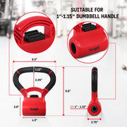 Yes4All Kettlebells Grip, Dumbbell Grip Handle, Convert Dumbbells into Kettlebell for Home Gym, Kettlebell for Weights Plate