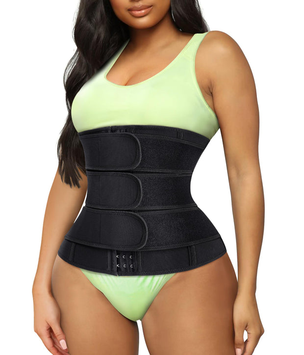 TrainingGirl Women Waist Trainer Cincher Corset Tummy Control Workout Sweat Band Slimmer Belly Belt Weight Loss Sports Girdle