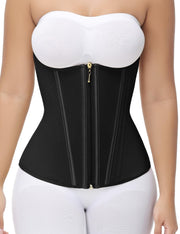 SHAPSHE Waist Trainer for Women Tummy Control Workout Waist Cincher Corset Shapewear Postpartum Body Shaper with Zipper Hook