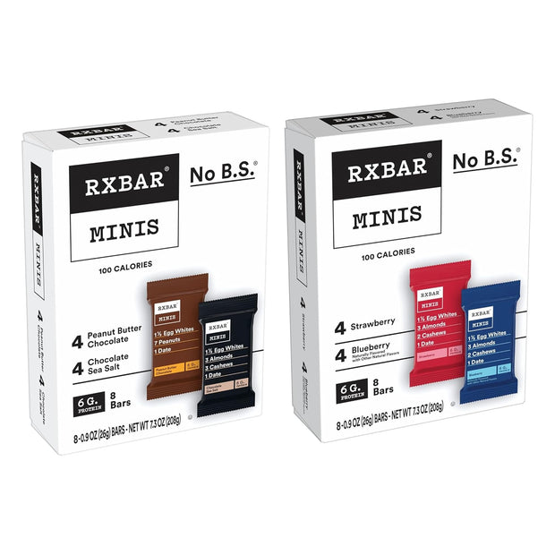 RXBAR Minis Protein Bars, Snack Bars, Variety Pack (16 Count)