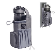 Magnetic Gym Bag for Men and Women, Magnetic Water Bottle Holder for Gym, Small Gym Bag, Gym Gifts,Gym Accessories (Black)