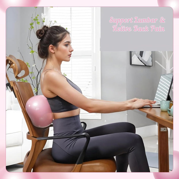 Small Pilates Ball 9 Inch Small Exercise Ball Mini Workout Yoga Balls for Gym Yoga, Core Training, Fitness, Workout, Stability, Improves Balance