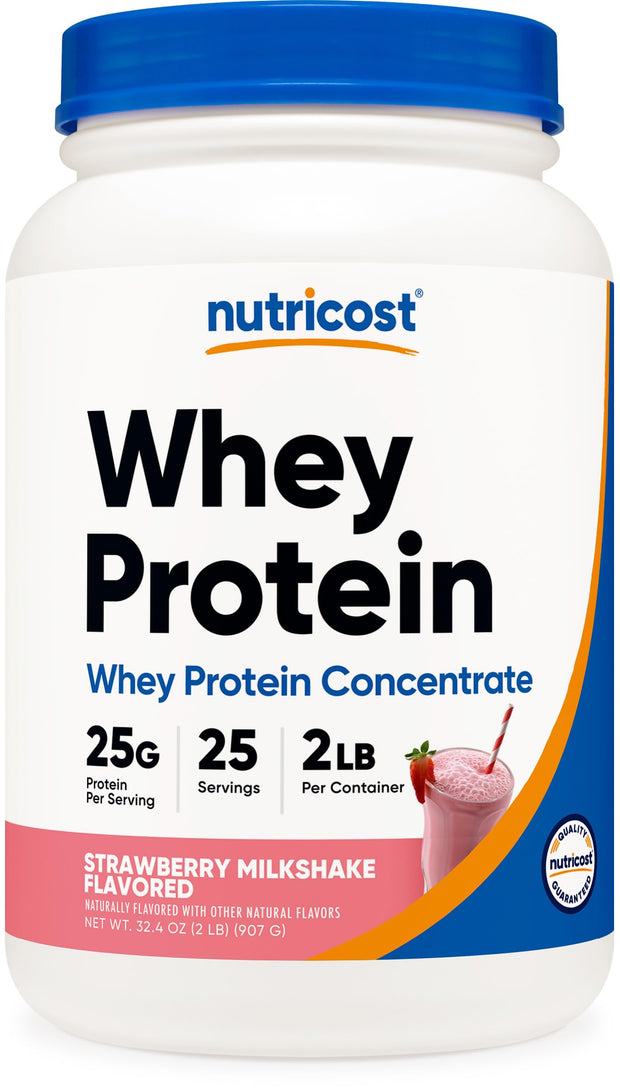 Nutricost Whey Protein Powder, Unflavored, 5 pounds - from Whey Protein Concentrate