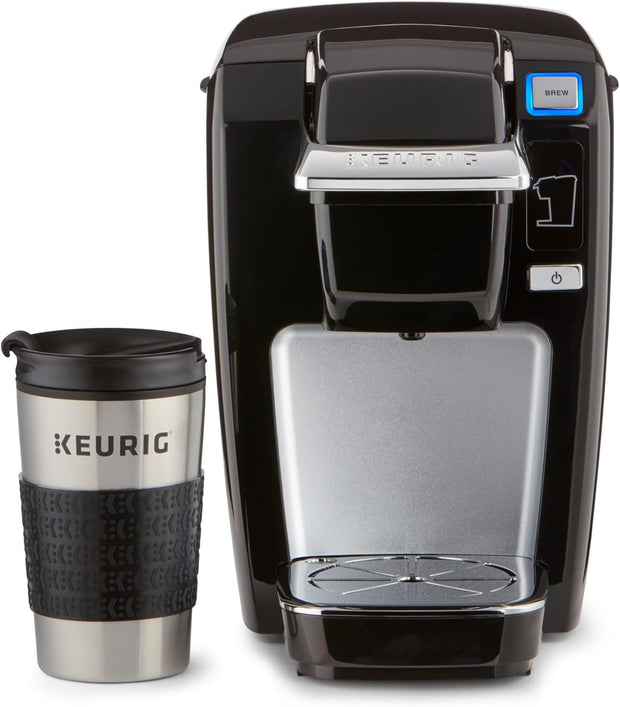Keurig Stainless Steel Insulated Coffee Travel Mug, Fits Under Any Keurig K-Cup Pod Coffee Maker, 12 Oz, Stainless Steel