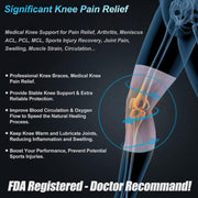 NEENCA Professional Knee Brace for Pain Relief, Medical Knee Support with Patella Pad & Side Stabilizers, Compression Knee Sleeve for Meniscus Tear, ACL, Joint Pain, Runner, Workout - FSA/HSA Eligible
