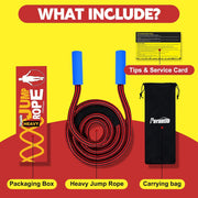 Weighted Jump Ropes with 360 Degree Rotation Handle.1 Inch 2.7LB/3LB Heavy Jump Rope for Men and Women,Jump Ropes for Fitness