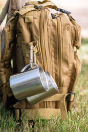 Stainless Steel Coffee Mugs – 15 oz Double Wall Stainless Steel Mugs with Handle, Metal Coffee Cups for Tea, Insulated Mug Set of 2 – BPA Free, Durable, Unbreakable Metal Coffee Mugs for Camping