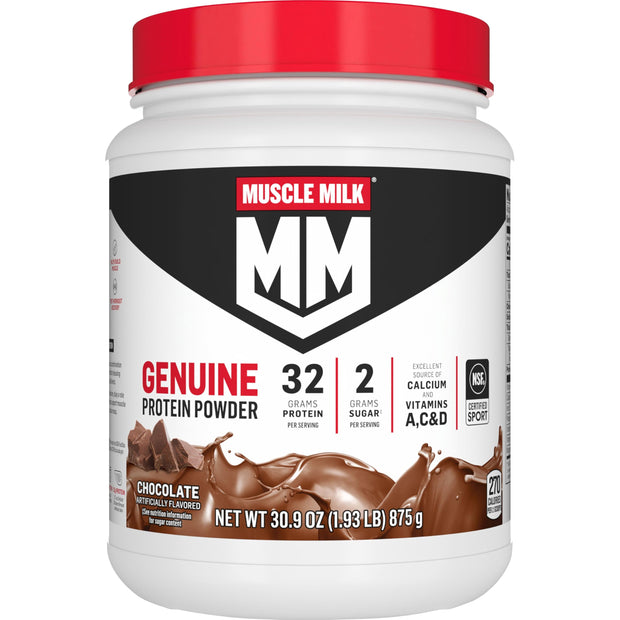 Muscle Milk Genuine Protein Powder, Strawberries 'N Crème, 32g Protein, 4.94 Pound