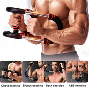 Mr Sculpt Gorilla Bar Twister Arm Trainer 40-90lb & 90-120lb Adjustable Chest Workout Equipment | Portable Power Twister Bar for Men | Home Gym Equipment | Arm & Forearm Strength Trainer