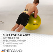 THERABAND Pro Series Exercise Ball, 26" Green Stability Trainer for 5'7"–6'1" Users, Anti-Burst Yoga & Pilates Ball, Balance & Core Trainer, For Athletes Fitness at Gym & Home