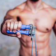 WOD Nation Attack Speed Jump Rope : Adjustable Jumping Ropes : Unique Two Cable Skipping Workout System : One Thick and One Light 11 Foot Cable : Perfect for Double Unders : Men and Women