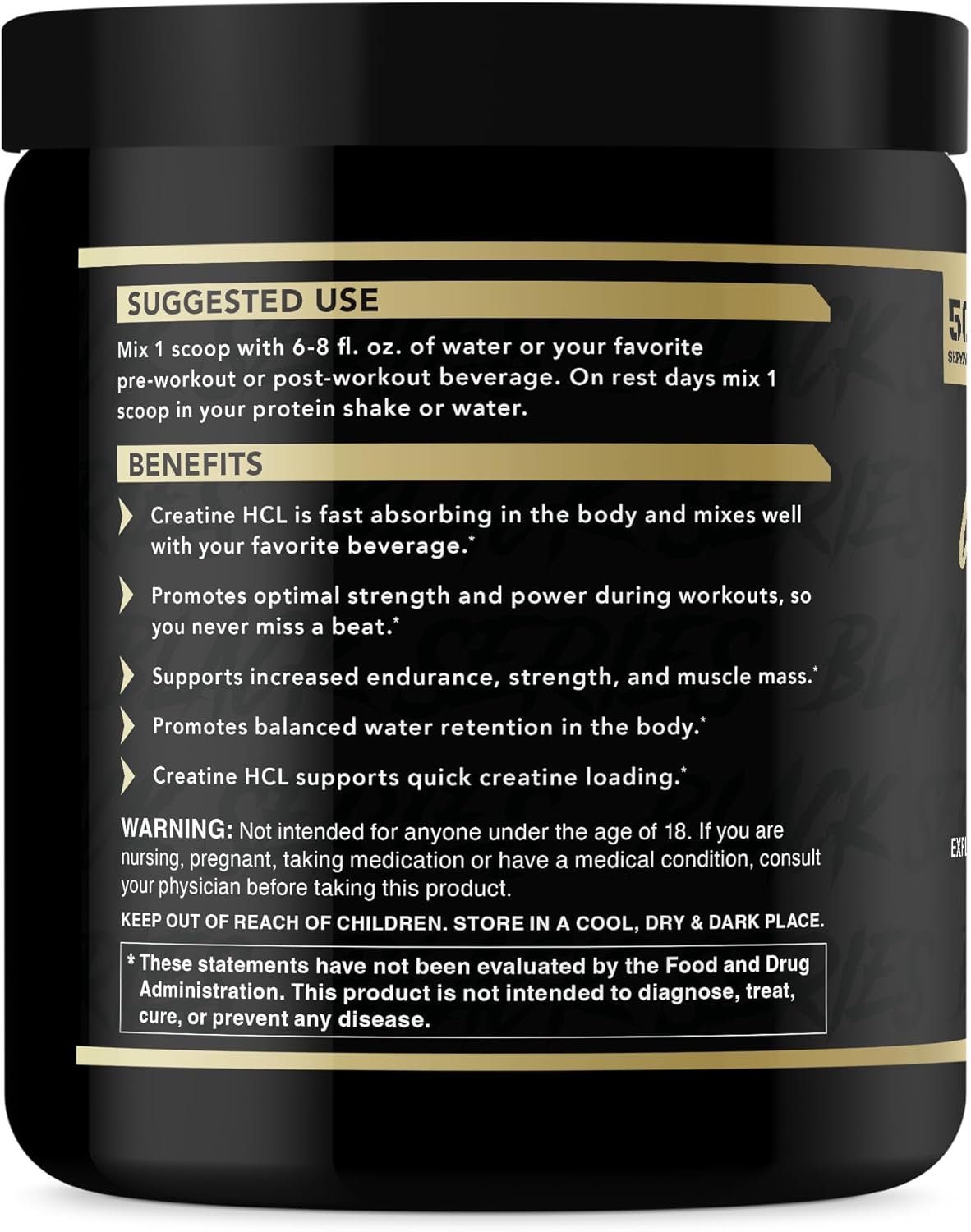 Creatine Carnage, Creatine HCL, Supports Optimal Strength, Endurance, Muscle Mass, and Fast Loading*