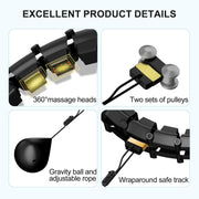 Plus Size Silent Weighted Hula Infinity Fitness Detachable Hoops 65-Inch 32 Knot, Smart Noiseless Infinity Hula for Women, 2-in-1 Waist and Abdominal Home Workout Equipment