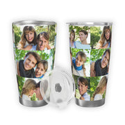 Personalized Tumbler Coffee Mug Custom Mug Cups with Picture Photo Lid 20oz Customized Valentine's Day Mothers Day Birthday Gifts for Men Women Mom Dad Him Her